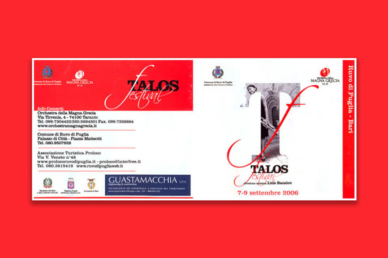 Sponsor ufficiale Talos Jazz Festival 2006